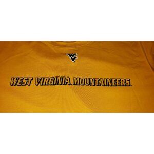 WEST VIRGINIA MOUNTAINEERS large shirt preowned TCE made in USA              B5